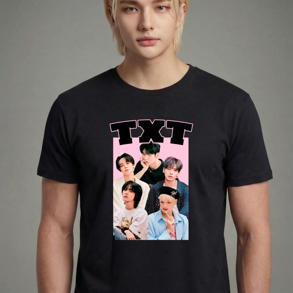 Camiseta TXT Members preta