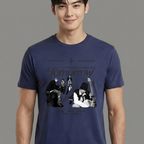 Camiseta TXT P&B Retro azul
