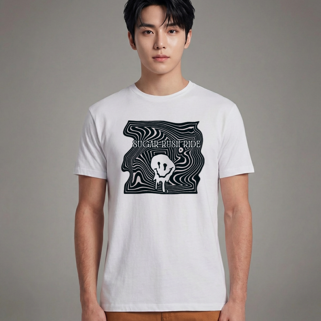 Camiseta Básica Txt Sugar Rush Ride - Branca