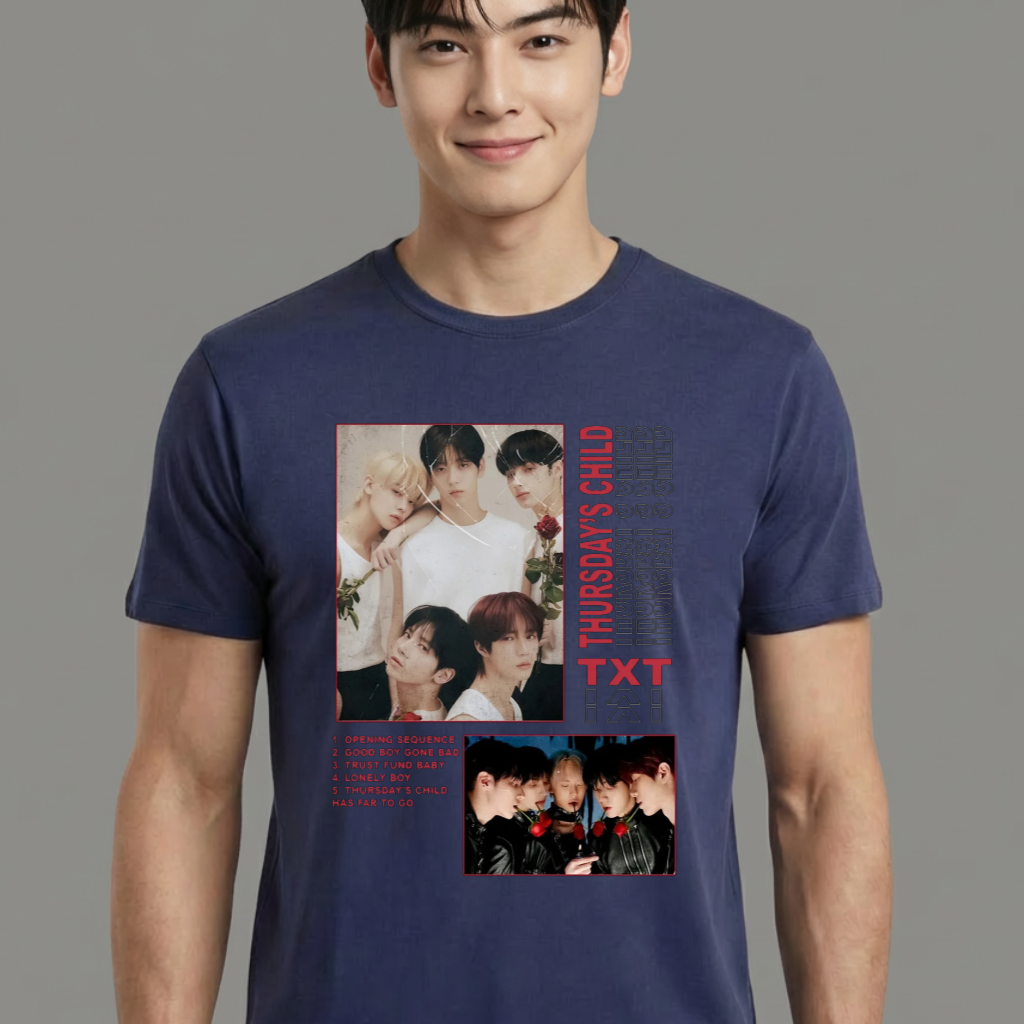 Camiseta TXT Thursday's Child azul