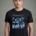 Camiseta TXT Tour Musics preta