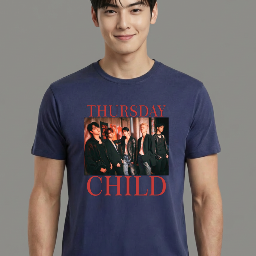 Camiseta TXT Vintage azul