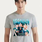 Camiseta TXT Yeonjun Graphic cinza