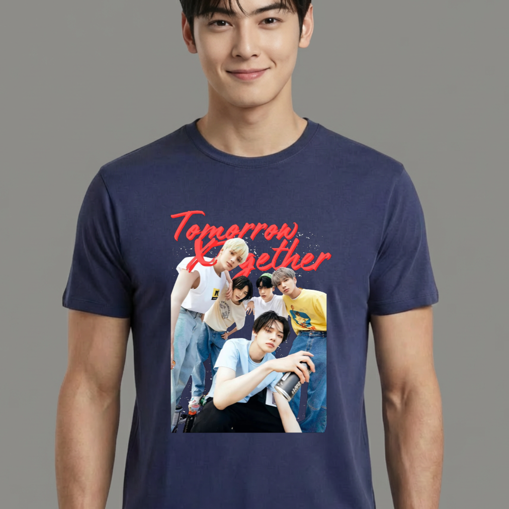 Camiseta TXT azul