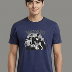 Camiseta Wonho Collage azul