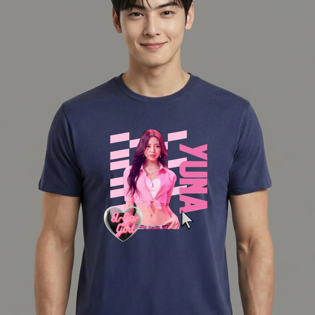 Camiseta Yuna ITZY azul