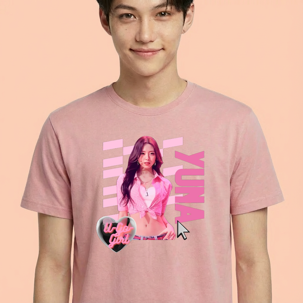 Camiseta Yuna ITZY rosa