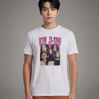 Camiseta Kim Ji-Soo BLACKPINK branca