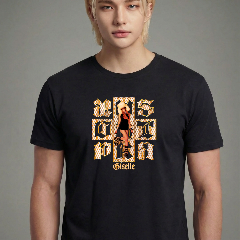 Camiseta cmiseta-basica-aespa-dirty-work-giselle - Preta