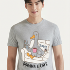 Camiseta Dorama e Café - Cinza (4)