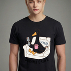 Camiseta Dorama e Café - Preta (2)
