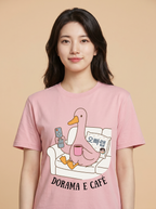 Camiseta Dorama e Café - Rosa (Suzy)