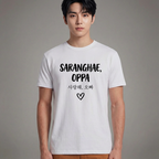Camiseta Dorama Saranghae Oppa - Branca (1)