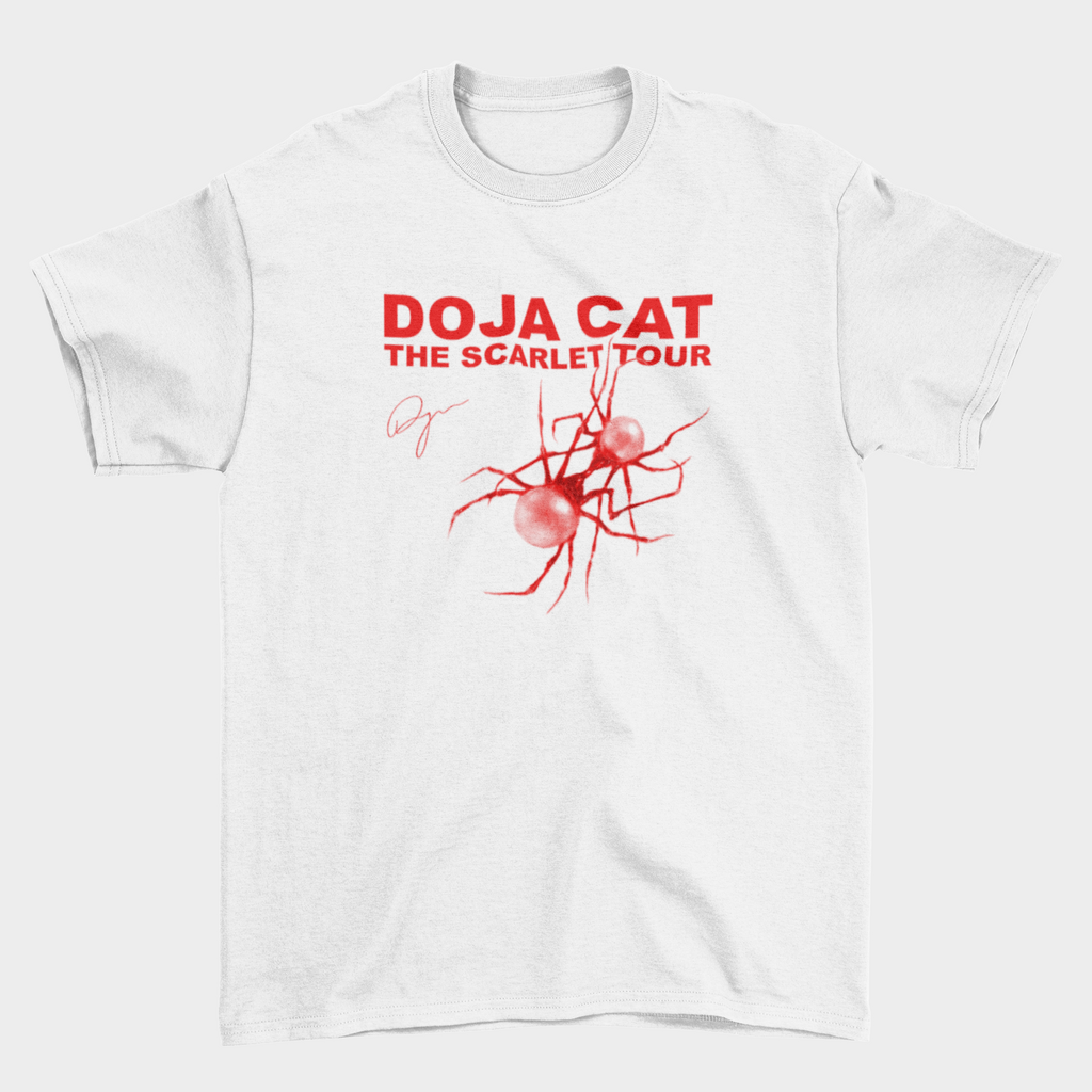 Camiseta Doja Cat The Scarlet Tour branca