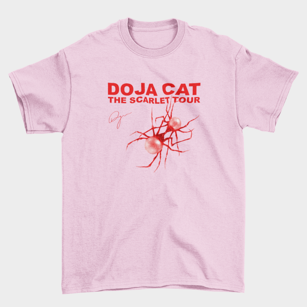 Camiseta Doja Cat The Scarlet Tour rosa