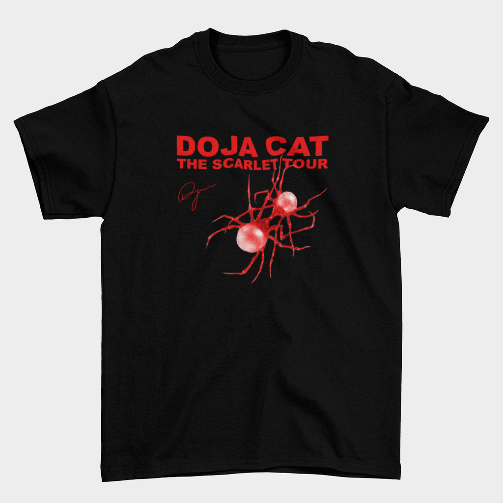 Camiseta Doja Cat The Scarlet Tour preta