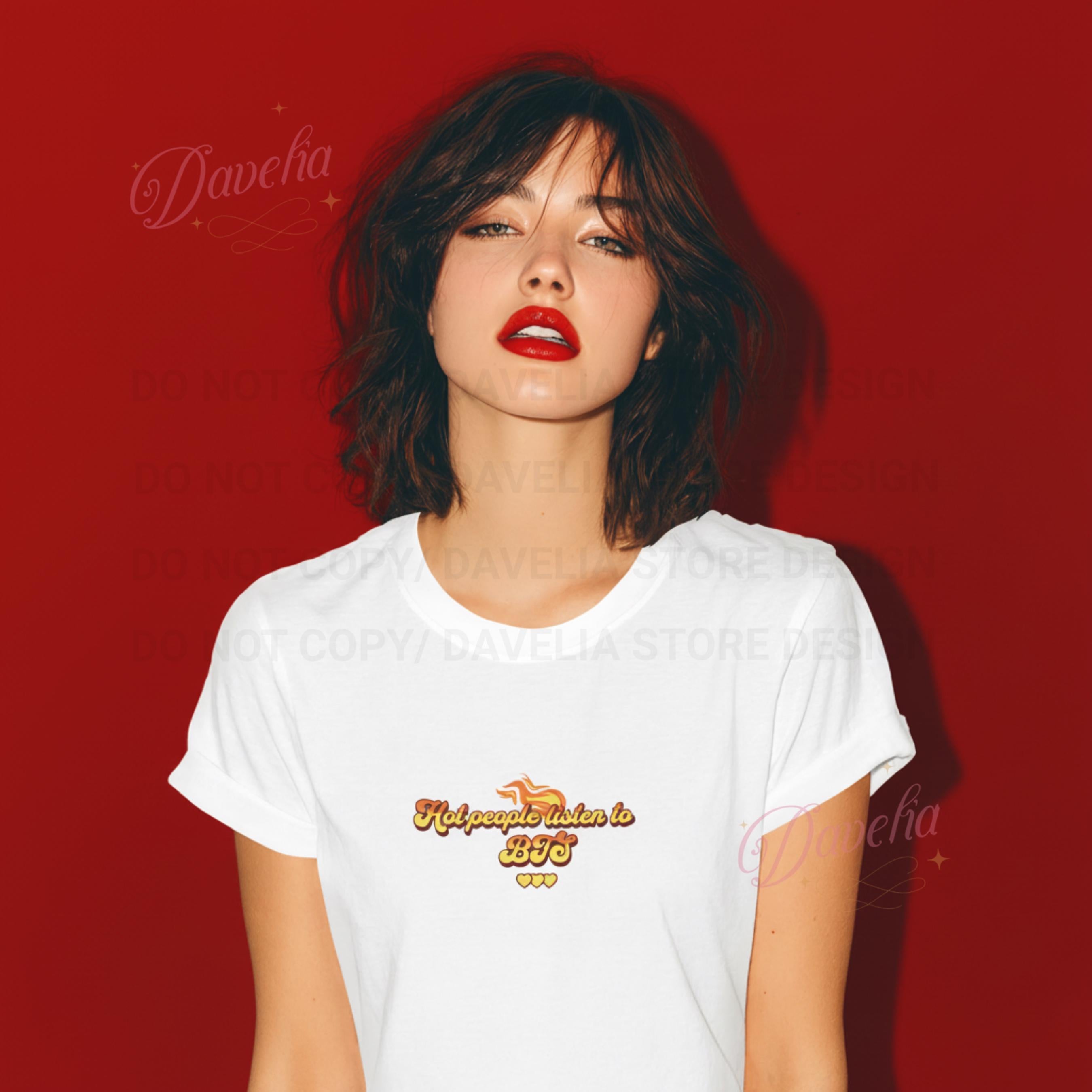 Camiseta BTS "Hot People Listen to BTS" World Tour 2026