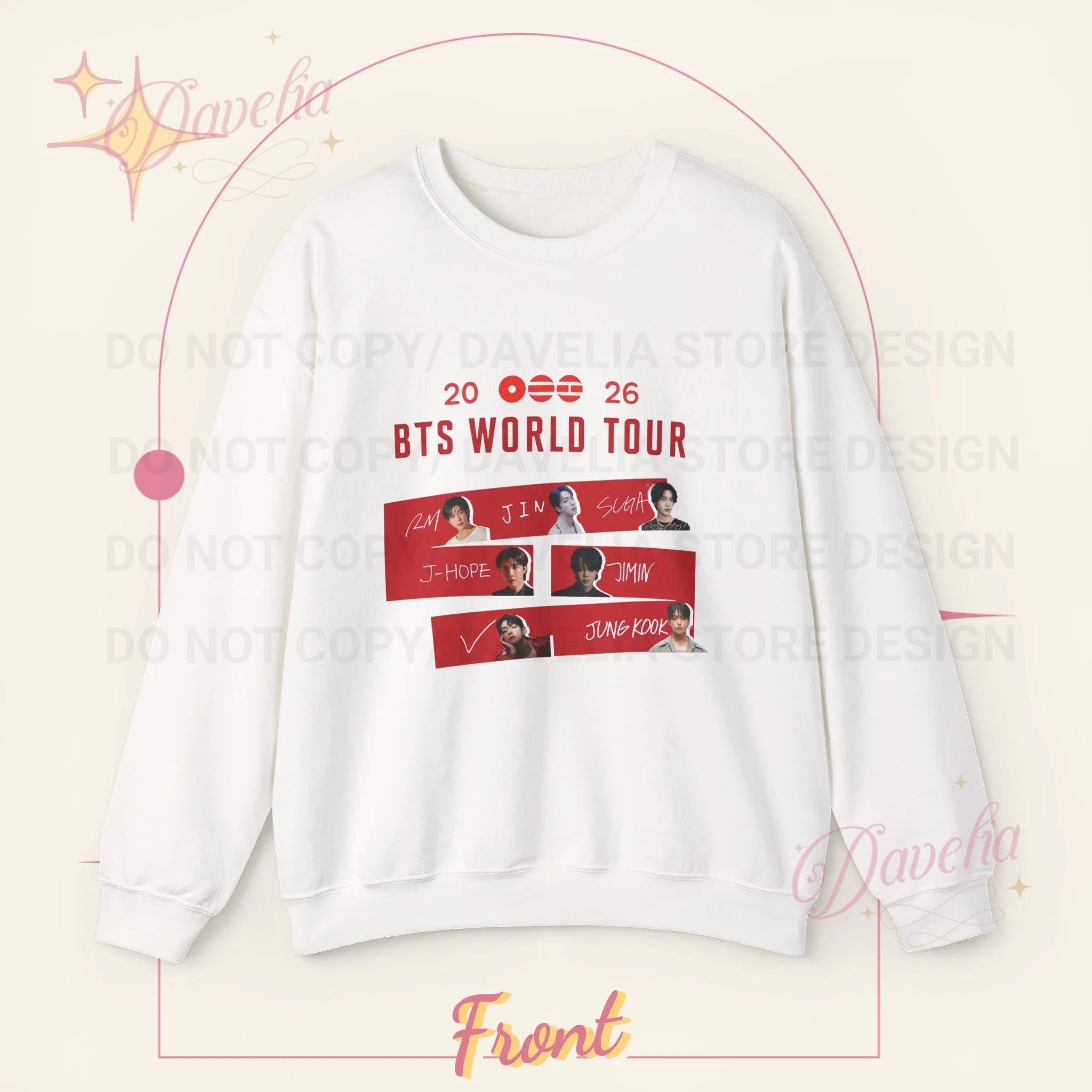 BTS World Tour 2026 Moletom | Unissex