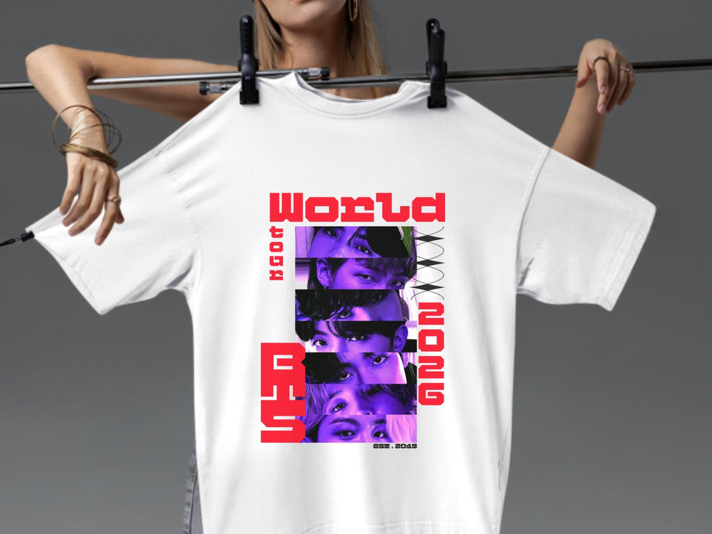 Camiesta BTS World Tour 2026 Unissex