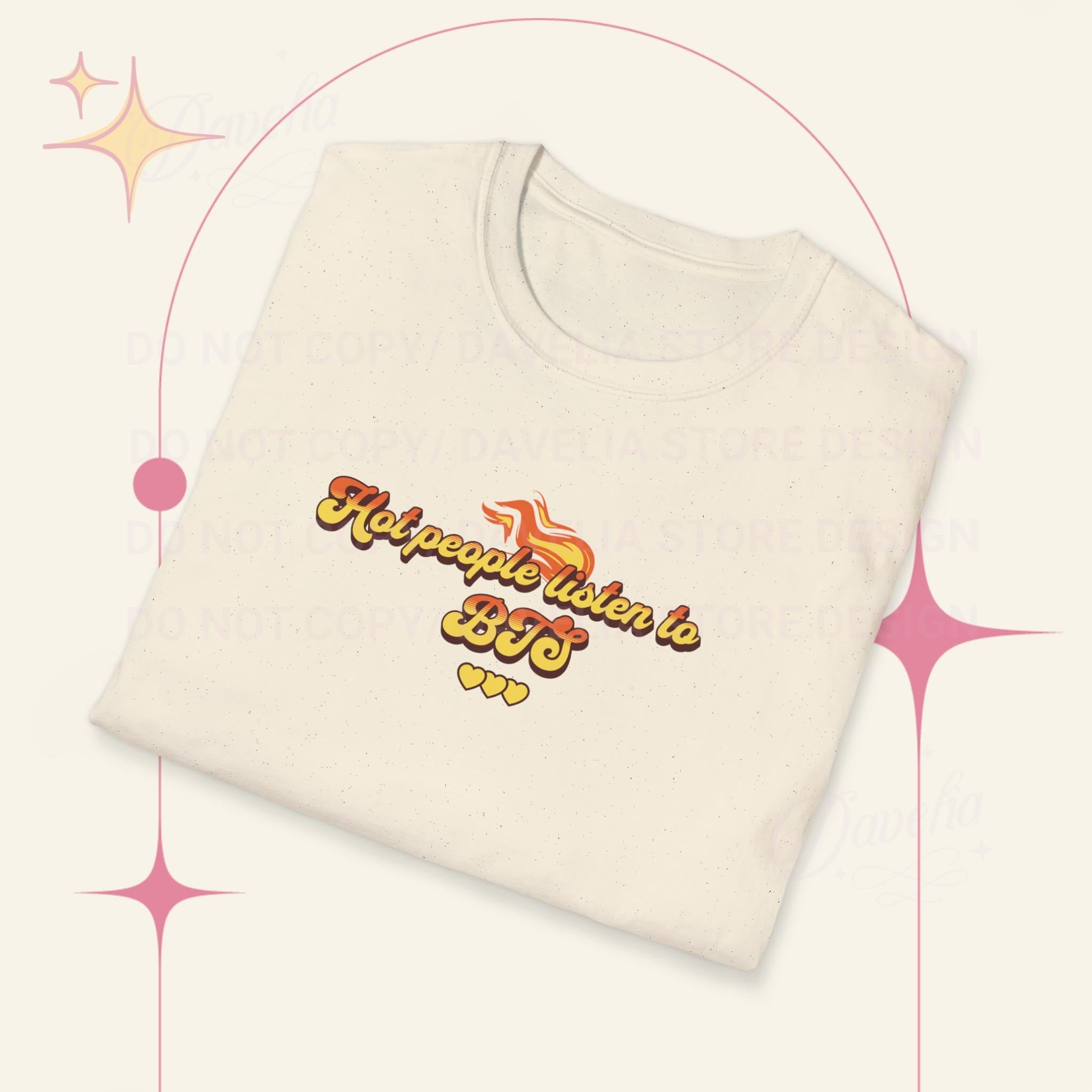 Camiseta BTS "Hot People Listen to BTS" World Tour 2026