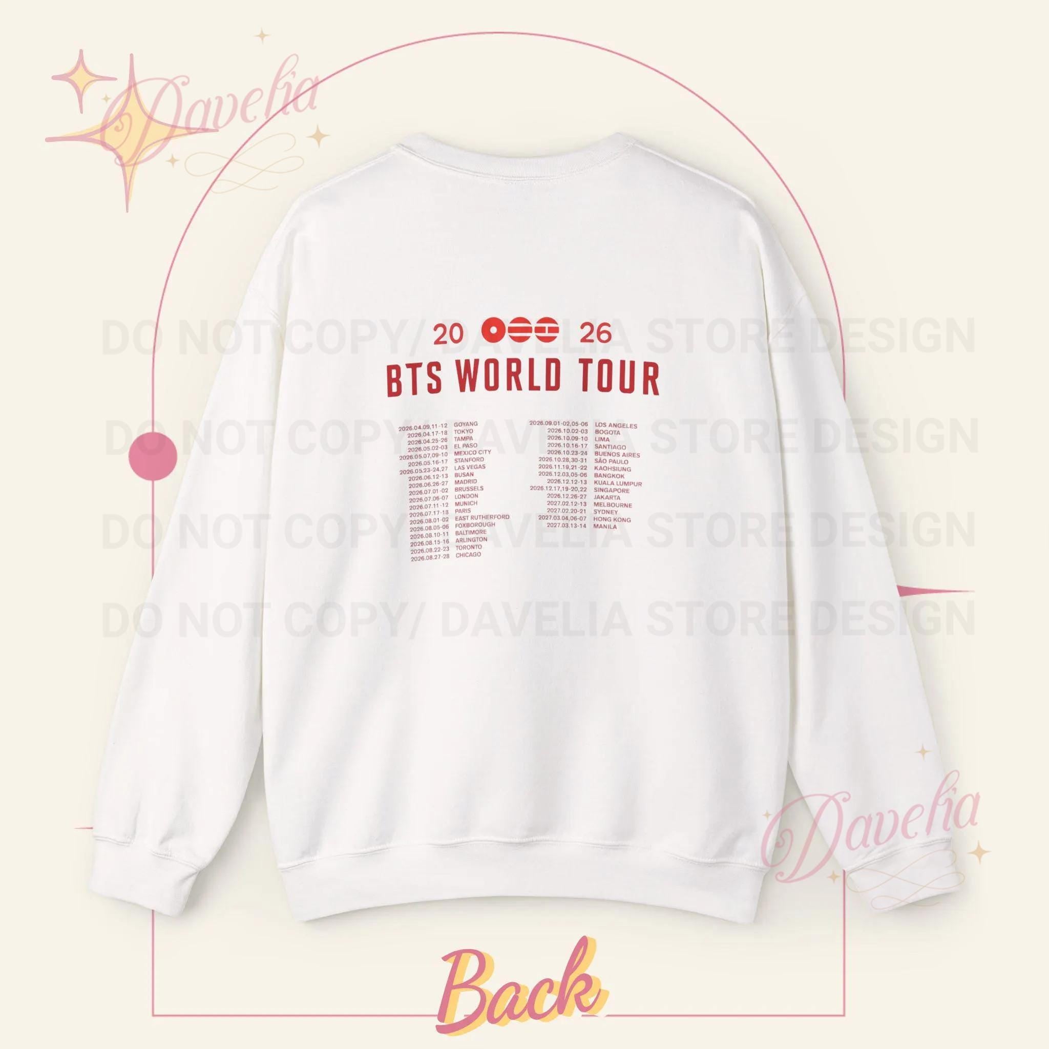 BTS World Tour 2026 Moletom | Unissex