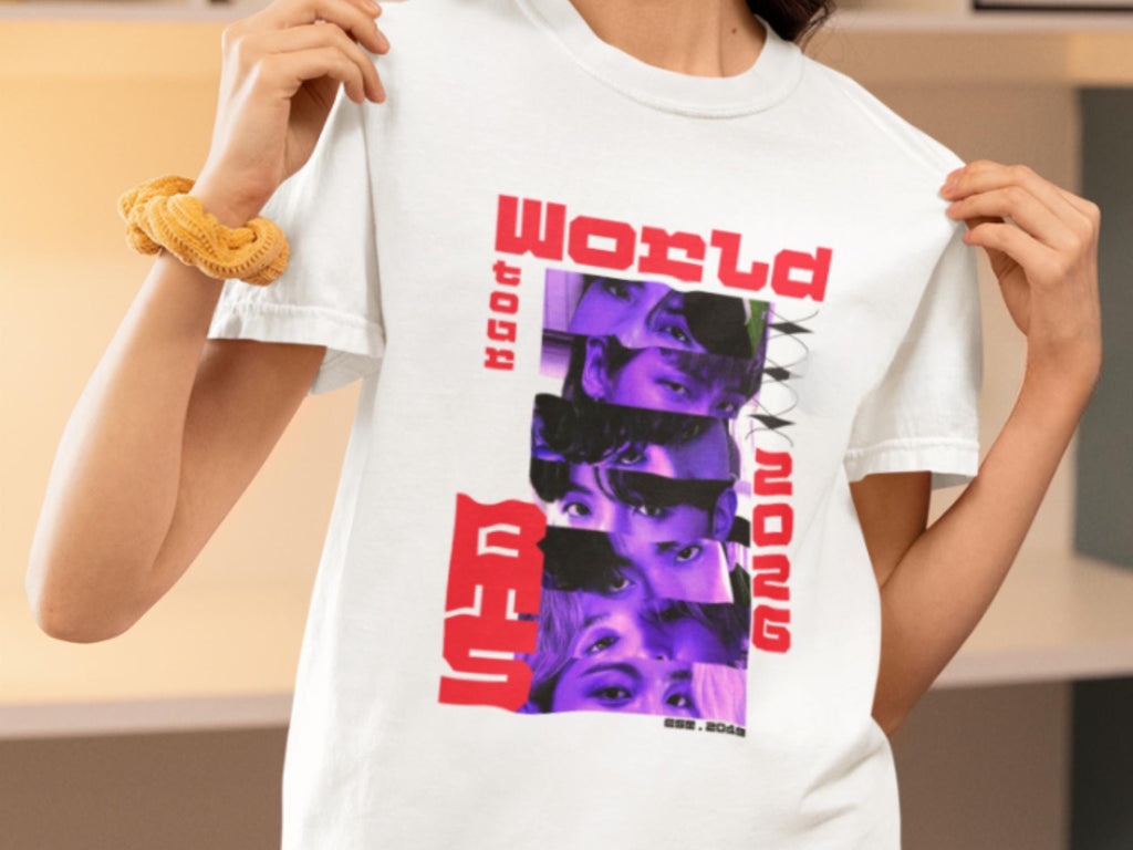 Camiesta BTS World Tour 2026 Unissex
