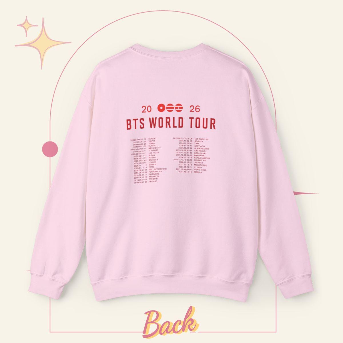 BTS World Tour 2026 Moletom | Unissex